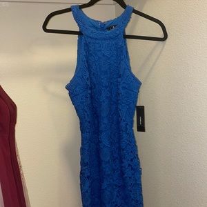 Blue mud length dress